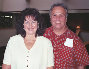 Bonnie Taylor and Dr. Gary Haagen at the Salt Lake City Conference in 2000